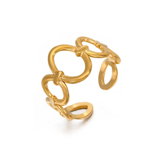 Oval Chain Ring 18k
