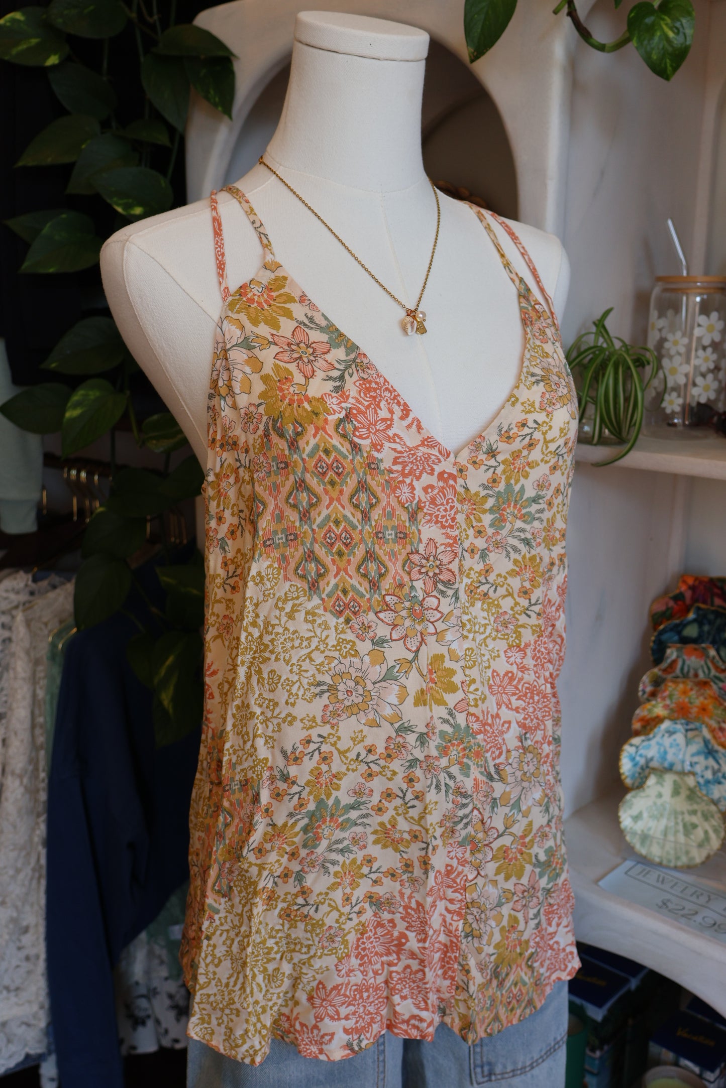 Bohemian Floral Tank Top