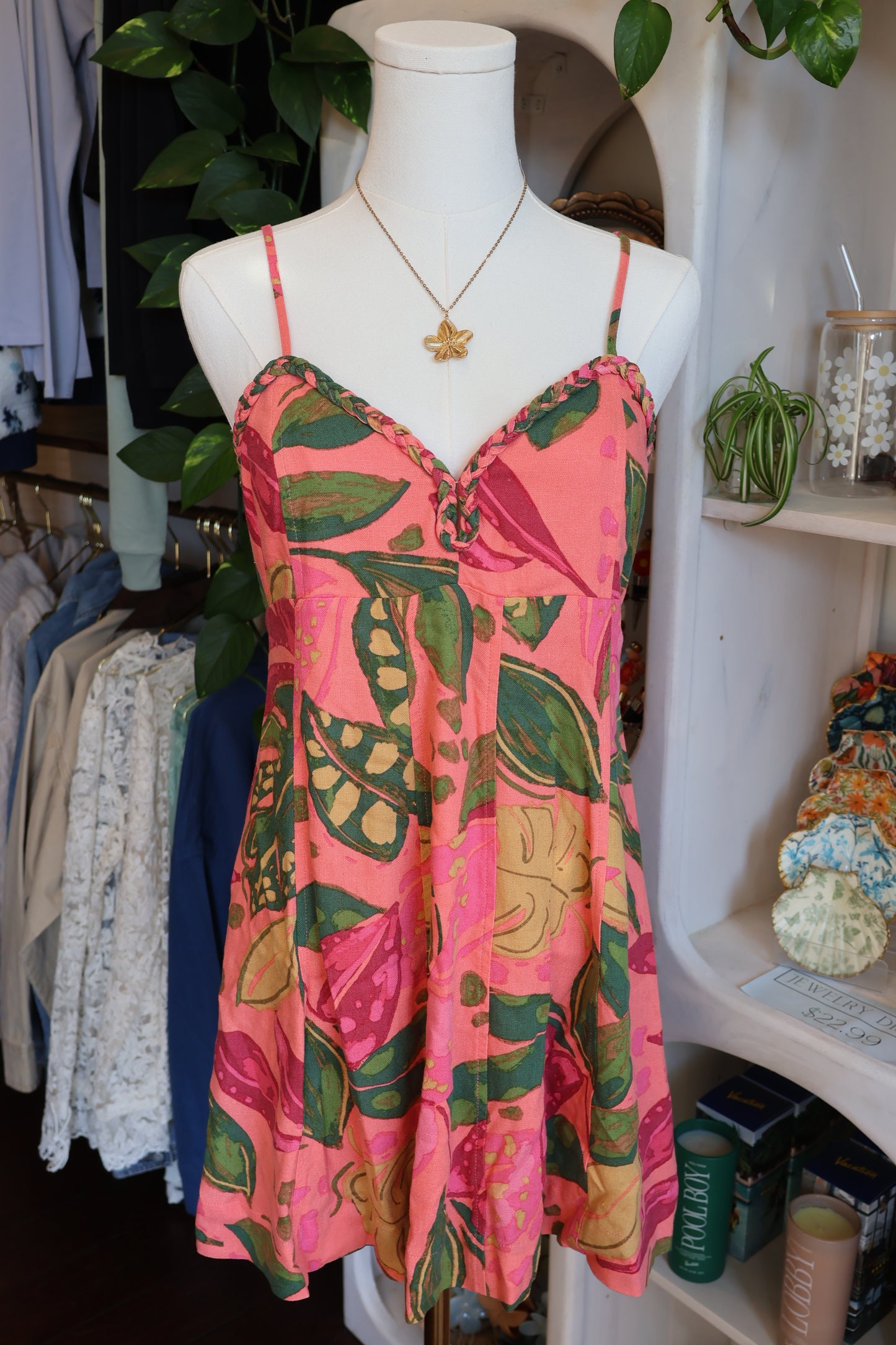 Pink Tropical Dress