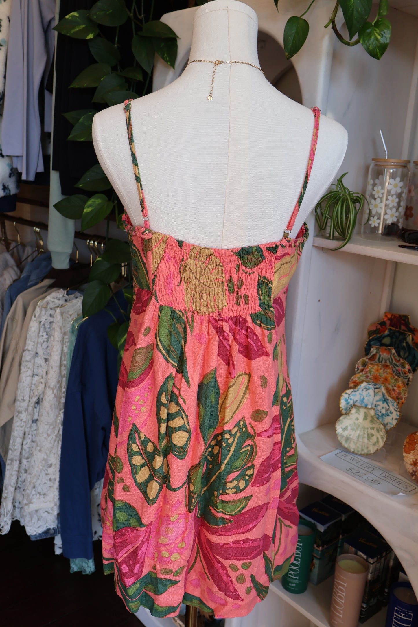 Pink Tropical Dress