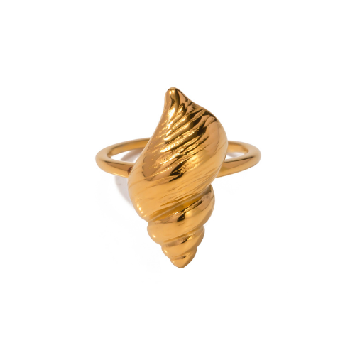 Conch Shell Ring 18k