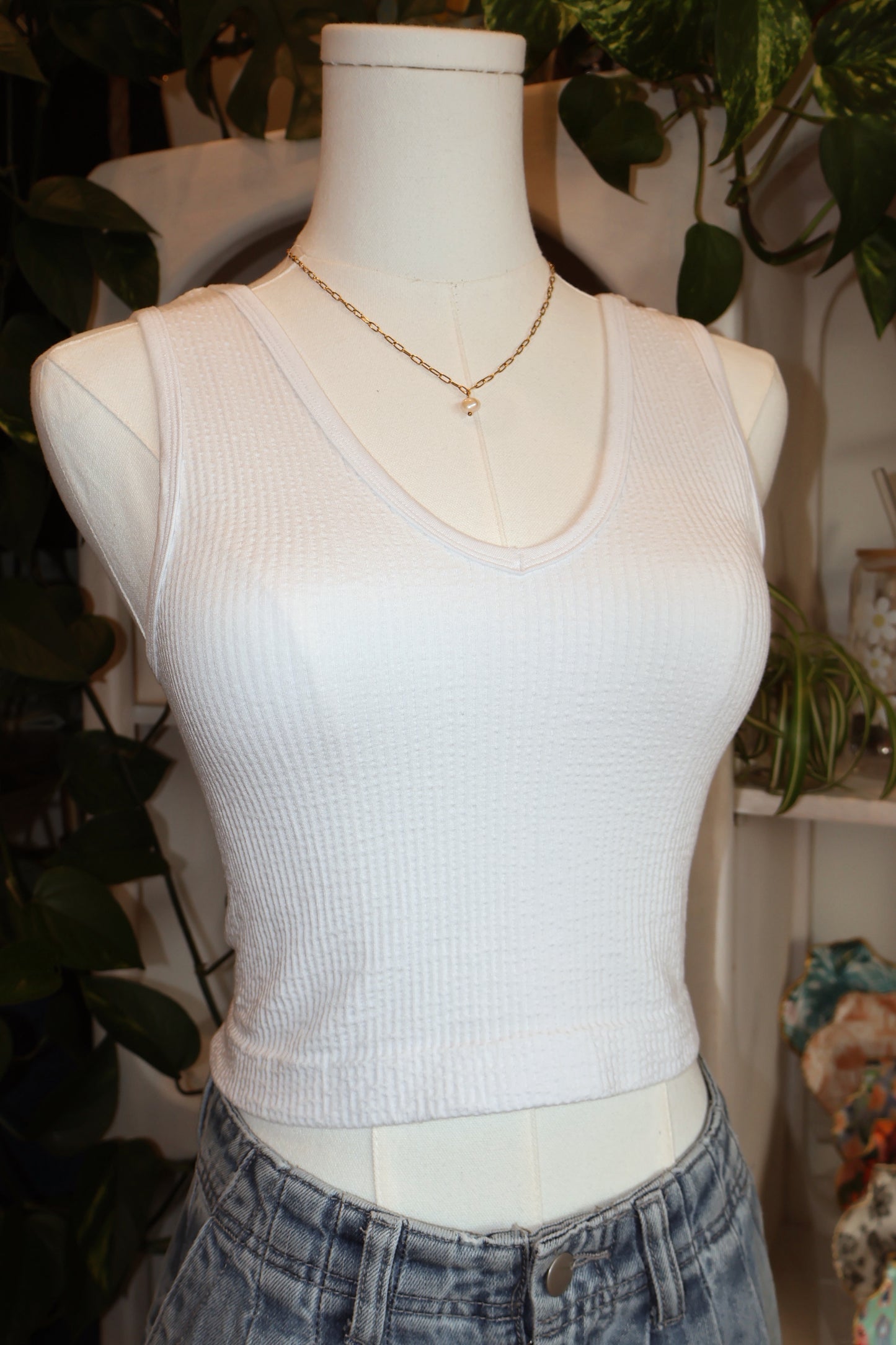 Seamless UV Neck Reversible Tank Top