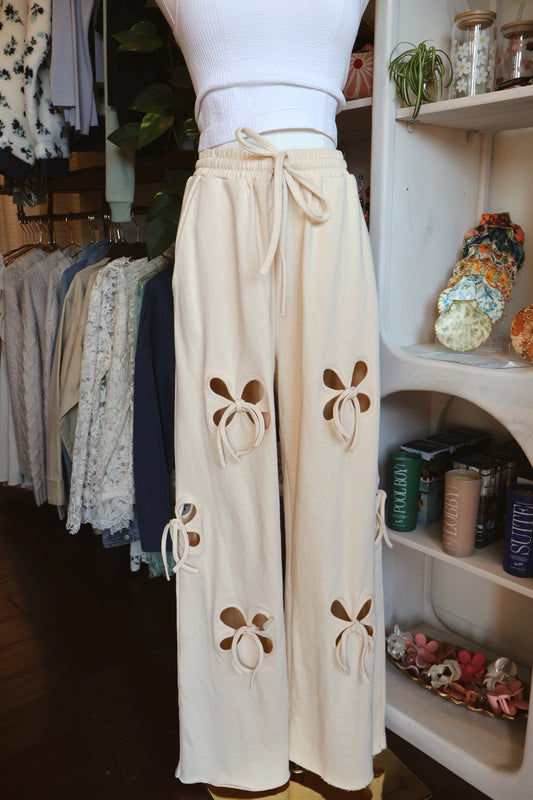 Cutout Bow Lounge Pants