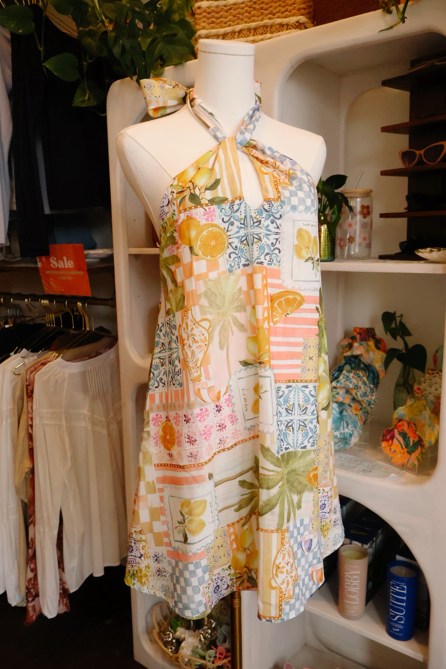 Euro Halter Mini Dress