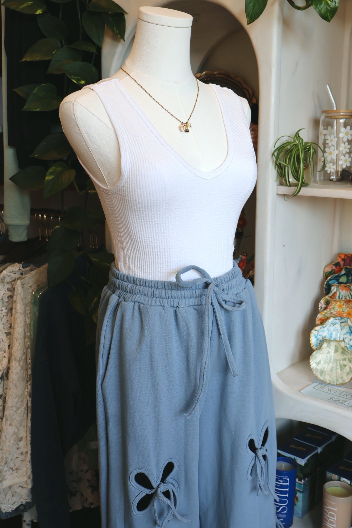 Cutout Bow Lounge Pants