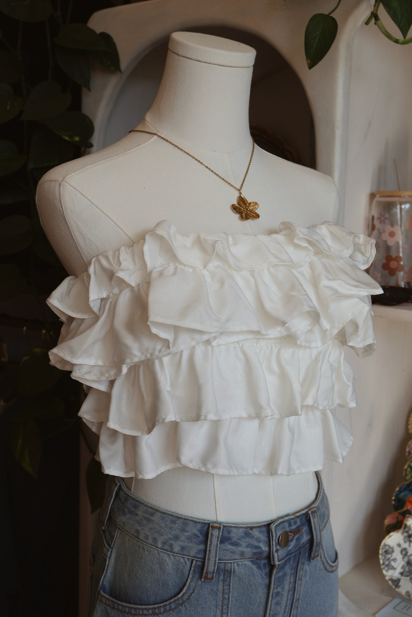 Ruffle Tube Top