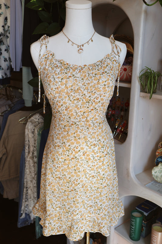 Yellow Floral Dress