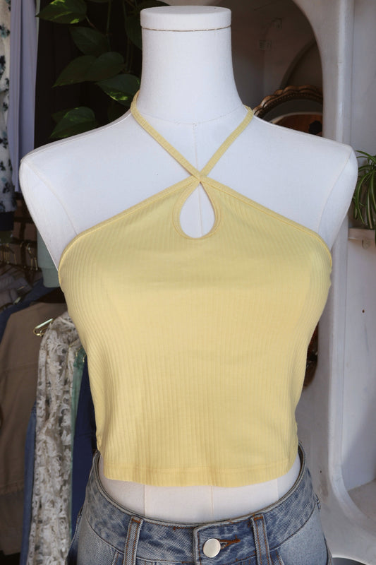 Halter Cutout Crop Top