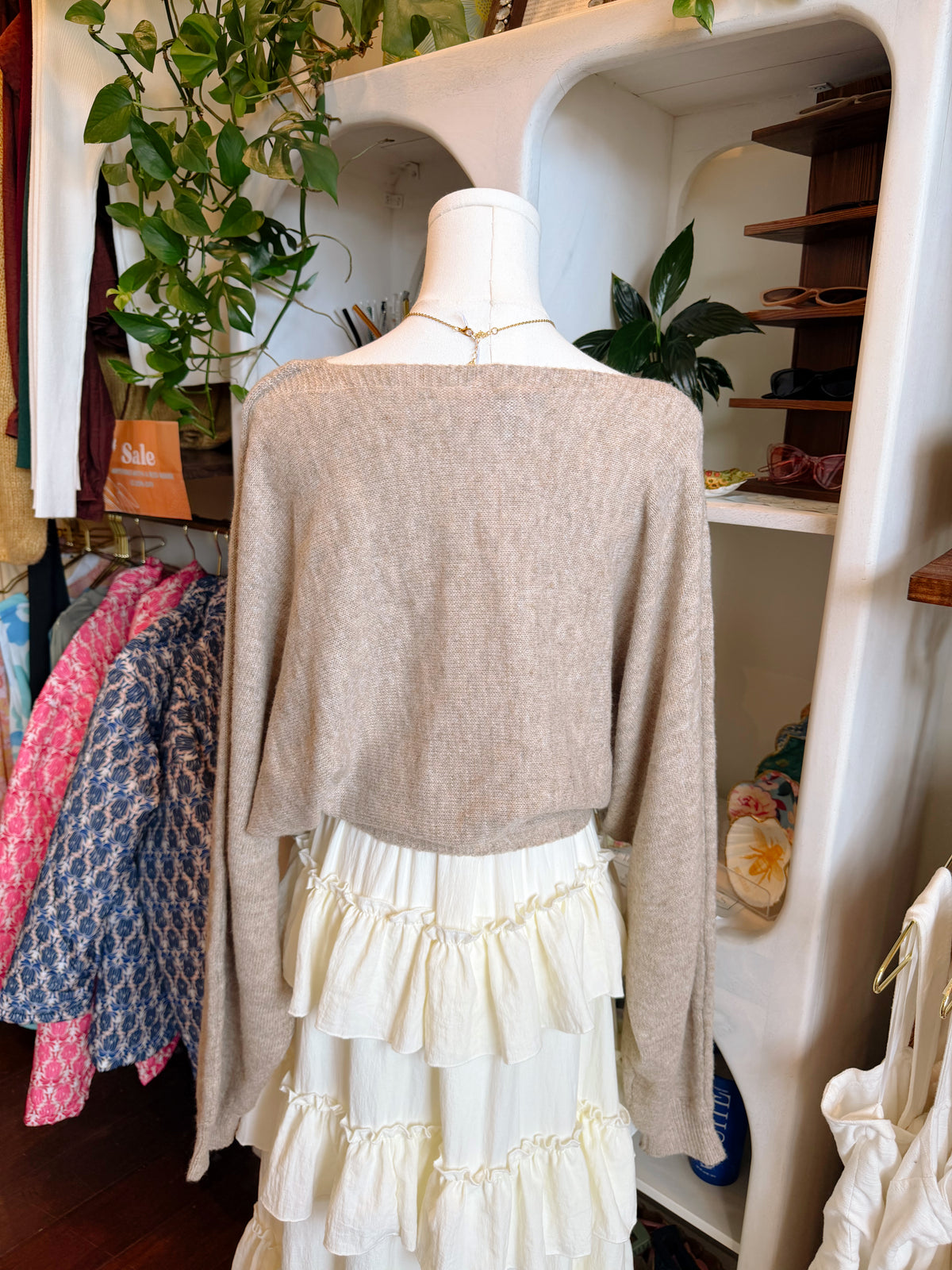 Slouchy Dolman Sleeve Knit Sweater