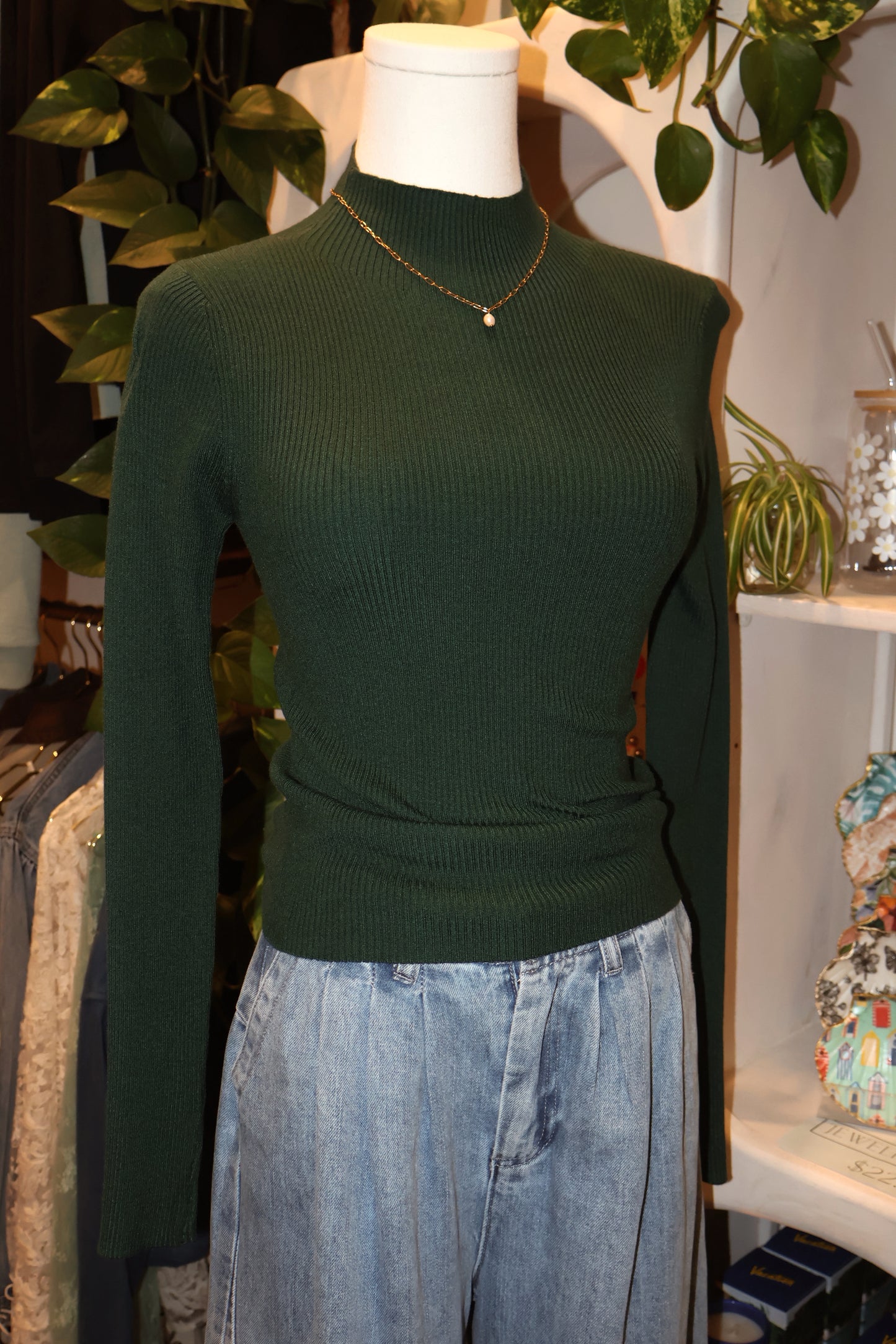 Ribbed Long Sleeve Top