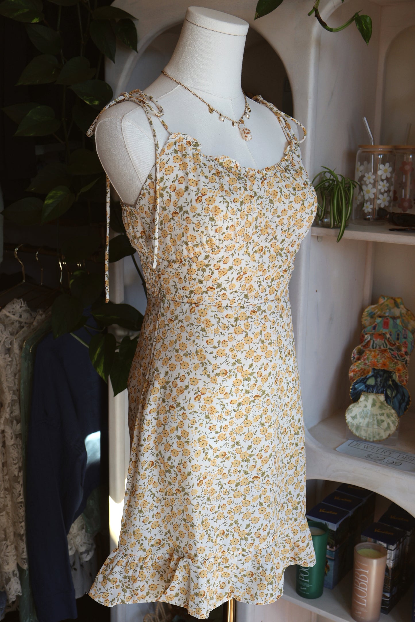 Yellow Floral Dress