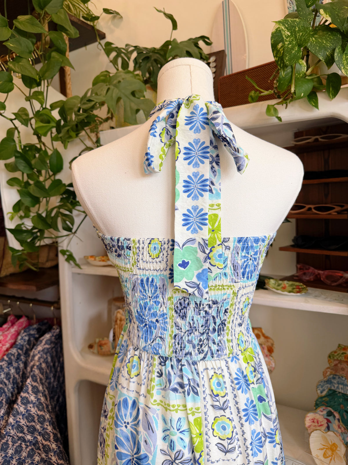 Floral Halter Maxi Dress