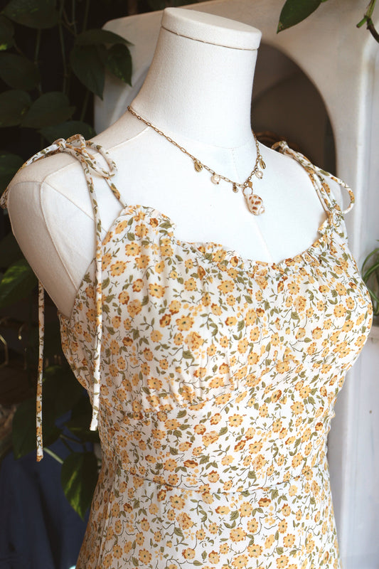 Yellow Floral Dress