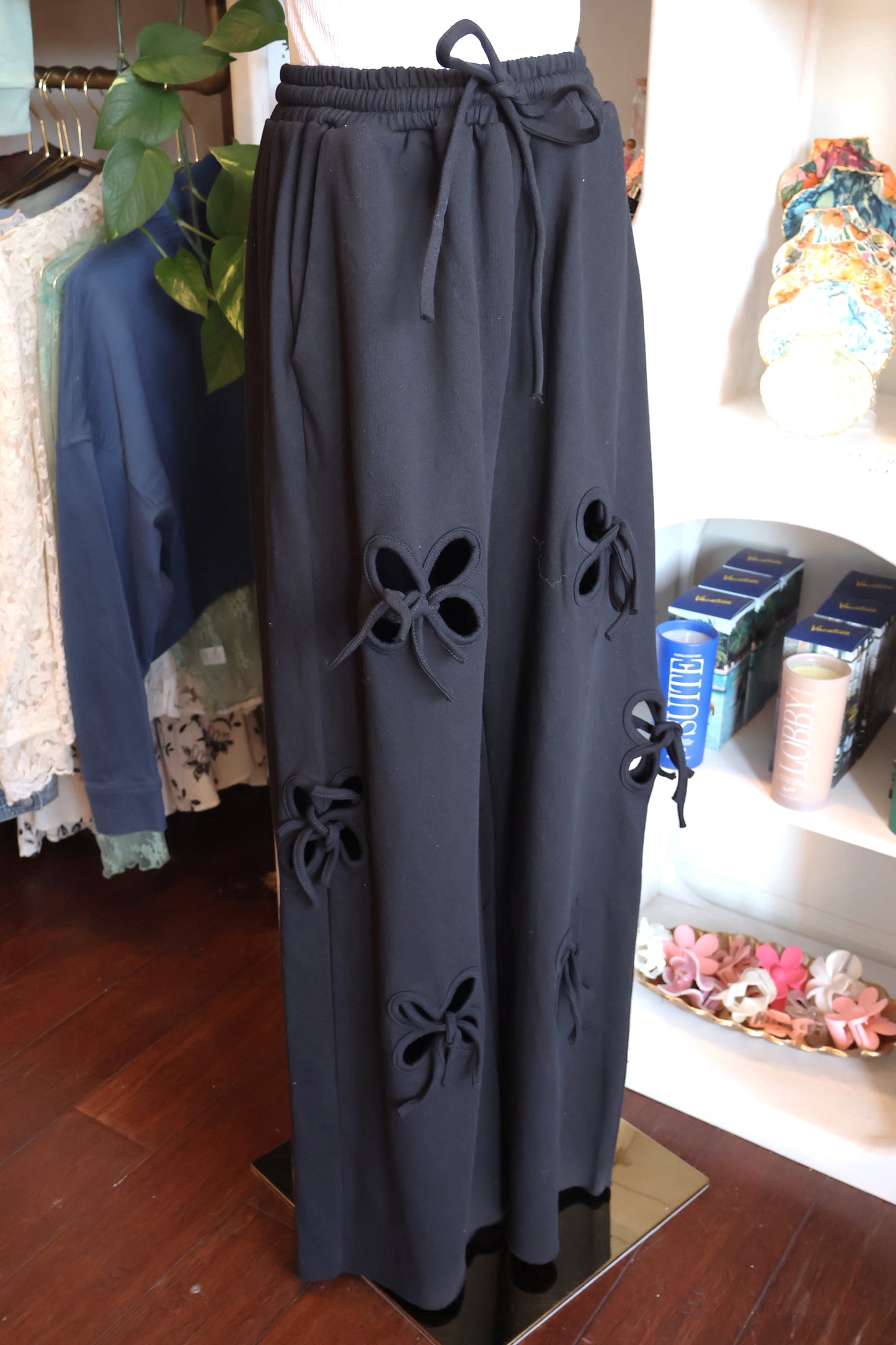 Cutout Bow Lounge Pants