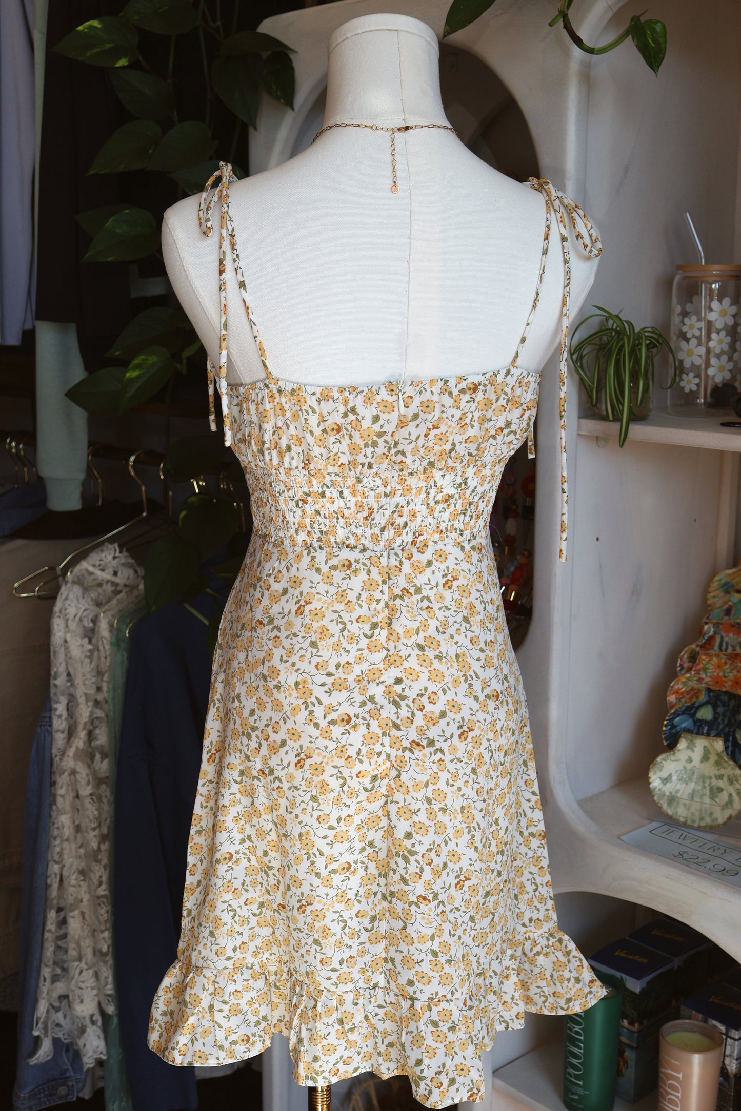 Yellow Floral Dress