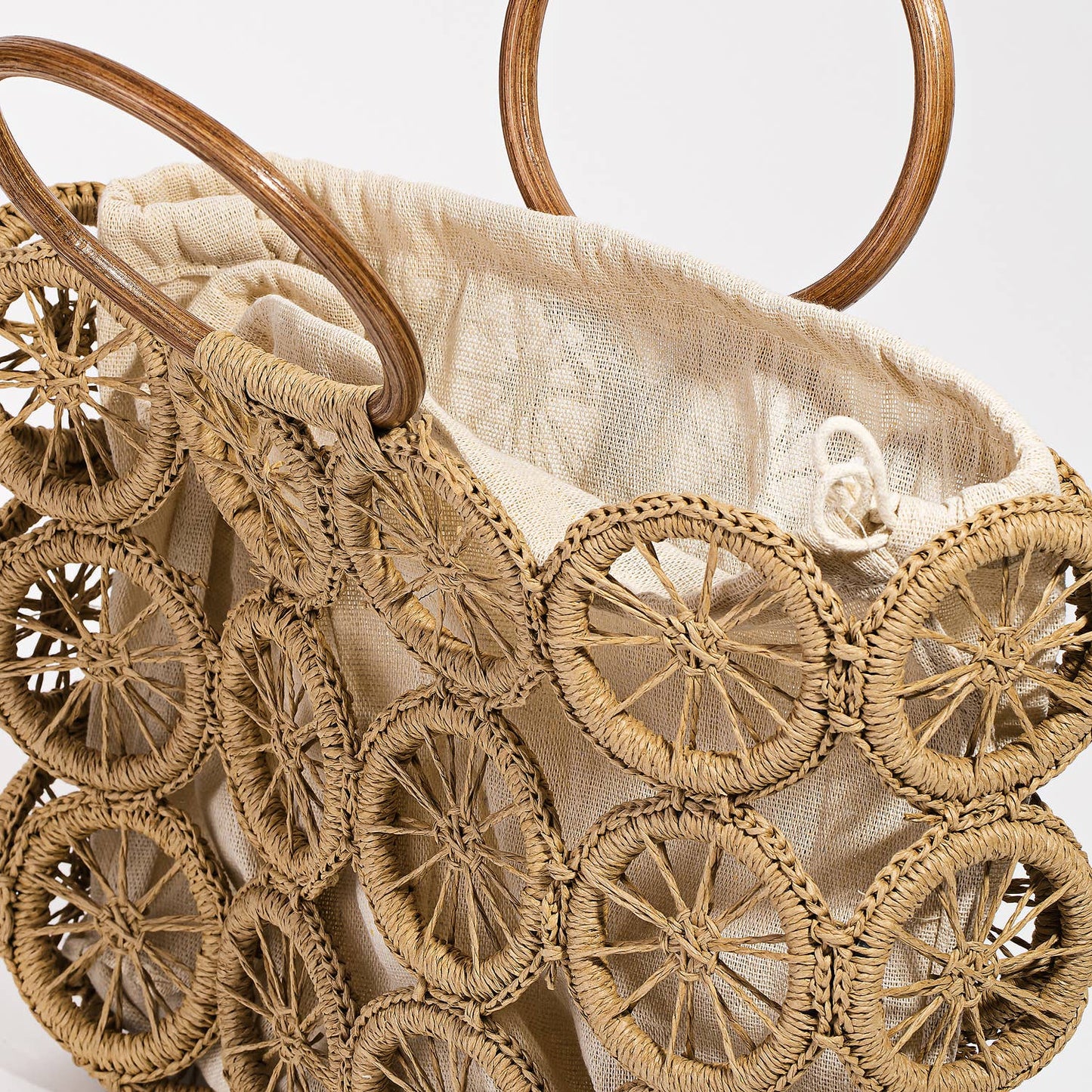 Boho Multi Circle Summer Beach Bag