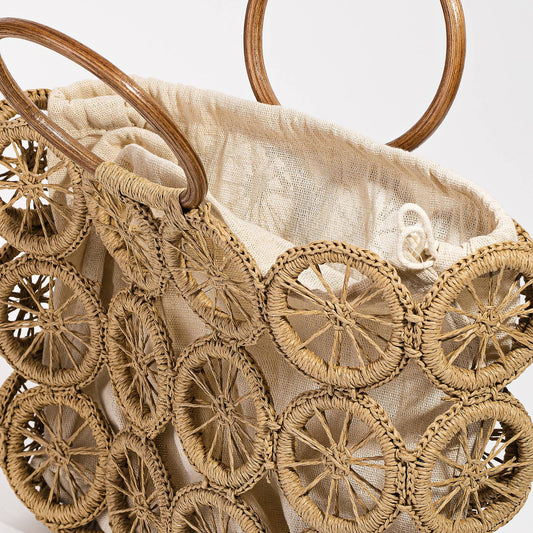 Boho Multi Circle Summer Beach Bag