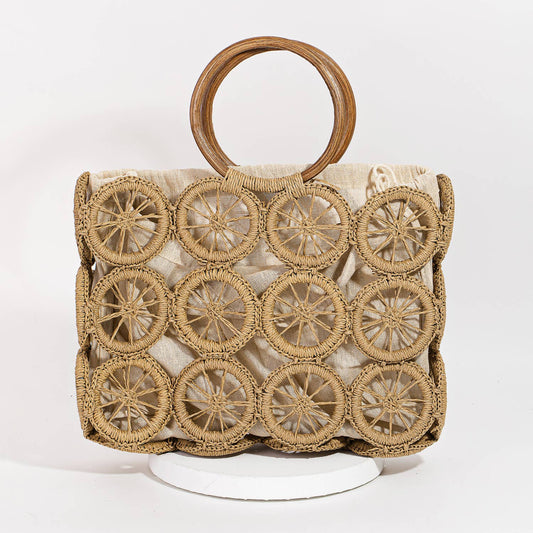 Boho Multi Circle Summer Beach Bag