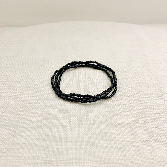 Black Bracelet Set