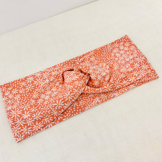 Coral Daisy Headband