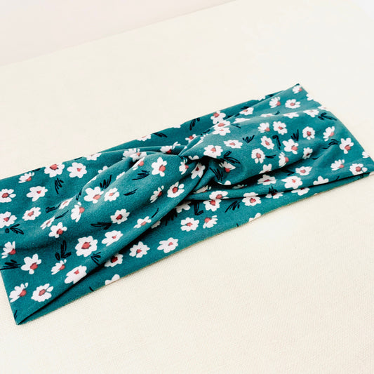 Green Daisy Headband