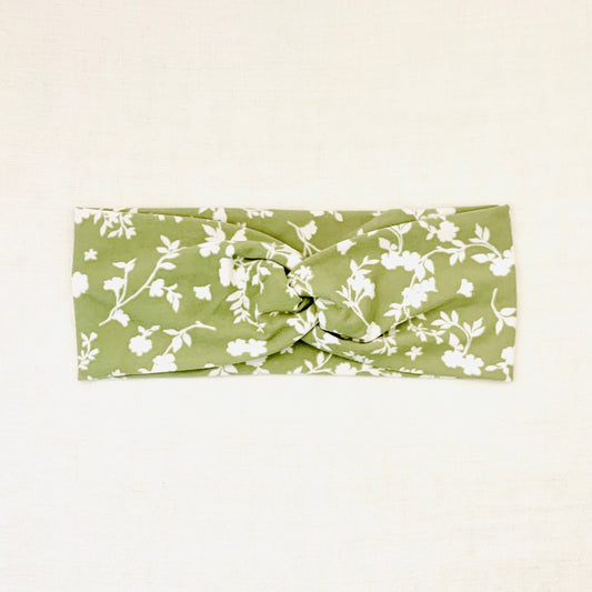 Sage & White Headband