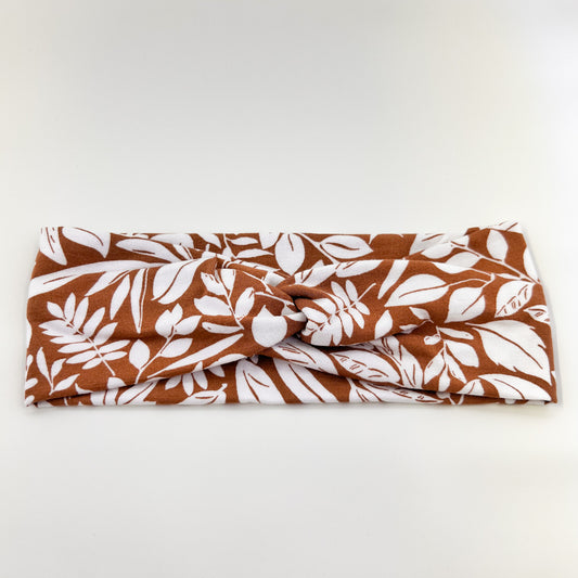 Brown Floral Headband