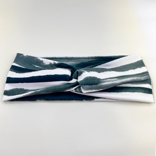 Teal Stripe Headband