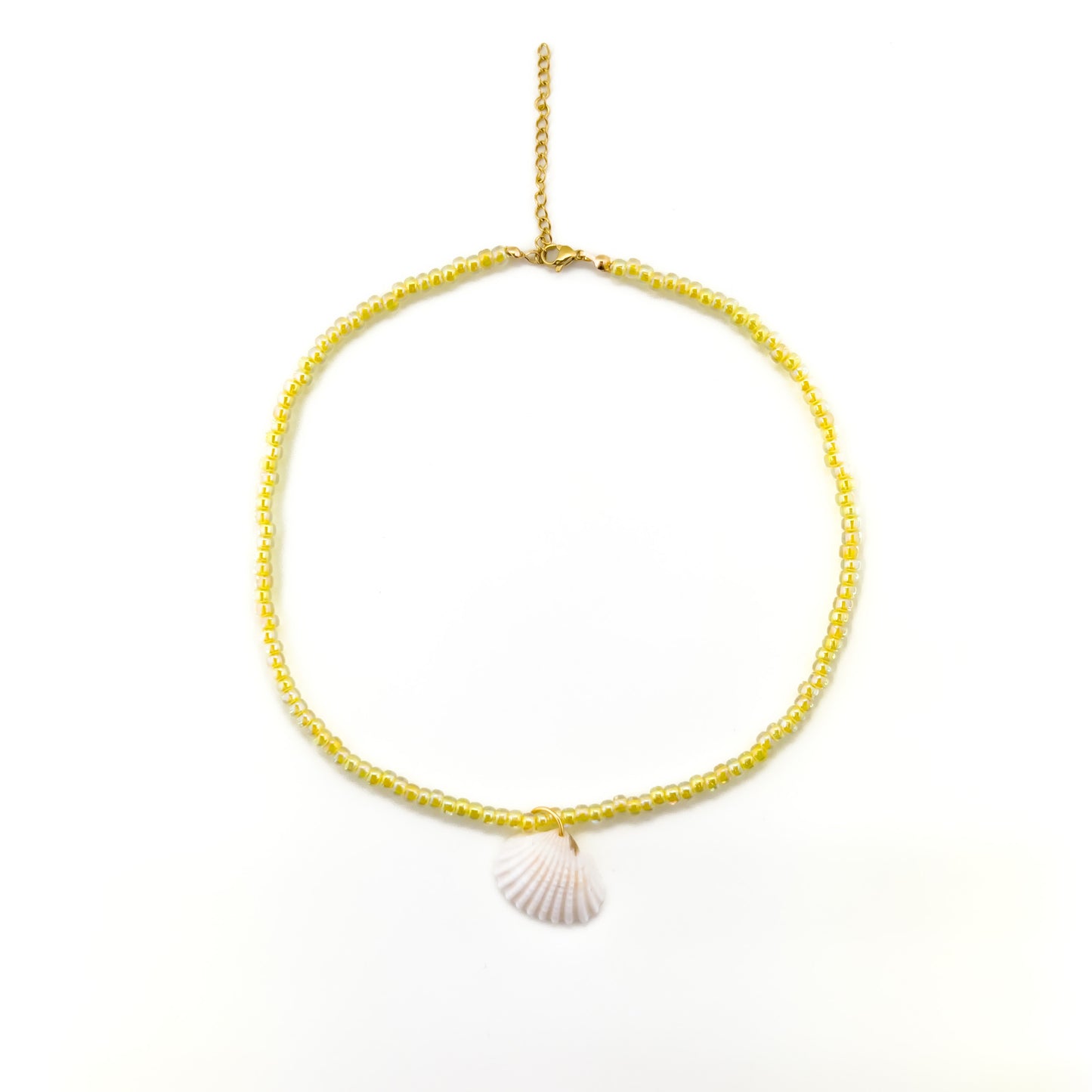 Yellow Seashell Necklace