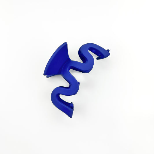 Royal Blue Wavy Clip