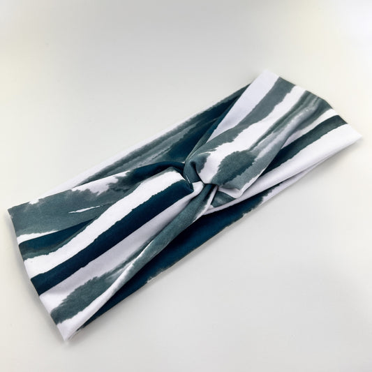 Teal Stripe Headband