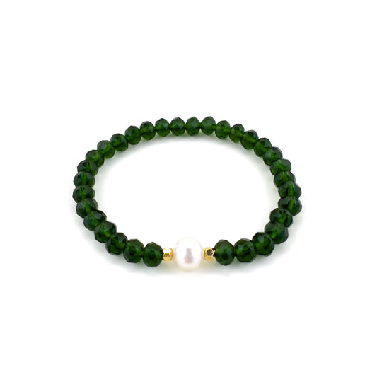 Emerald & Pearl Bracelet
